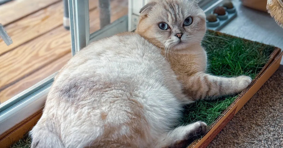 Cat Enrichment 101: The Role of Grass Pads in Indoor Play